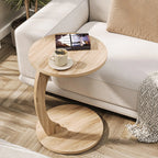 C-Shaped Wheeled Side Table: Living Room Couch Table, Laptop Stand