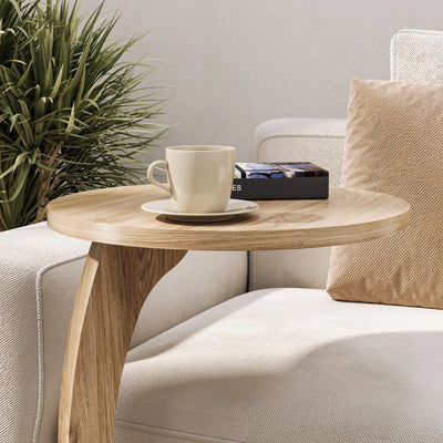C-Shaped Wheeled Side Table: Living Room Couch Table, Laptop Stand