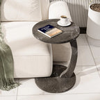C-Shaped Wheeled Side Table: Living Room Couch Table, Laptop Stand